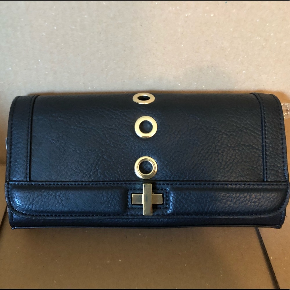 $59 NWT INC Korra Blk Clutch Crossbody Purse